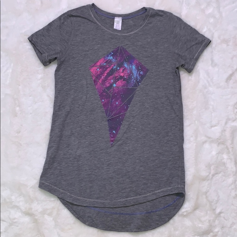 Ivivva Hi Low Gray Short-Sleeved Shirt Size 10